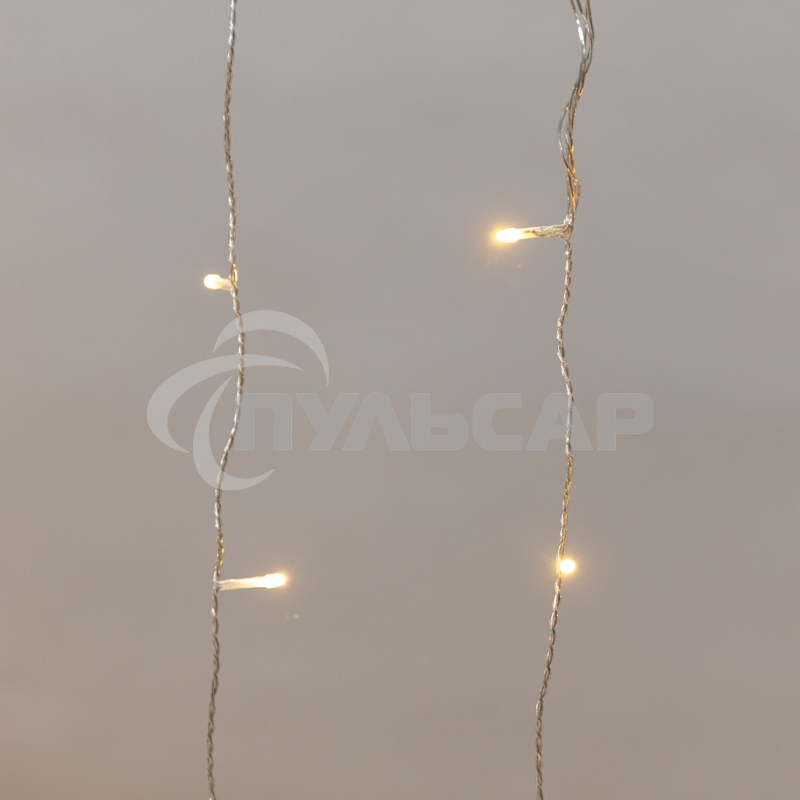 Гирлянда Neon-night Дождь светодиодный 2х1,5м, эффект мерцания, прозрачный провод, IP44, 230В, диоды ТЕПЛЫЕ БЕЛЫЕ, 150 LED