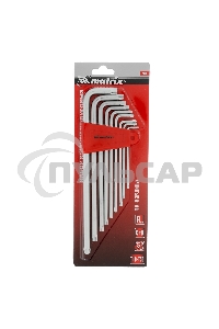 Набор ключей Matrix имбусовых torx 9шт: t10-t50 crv экстра-длин сатин.