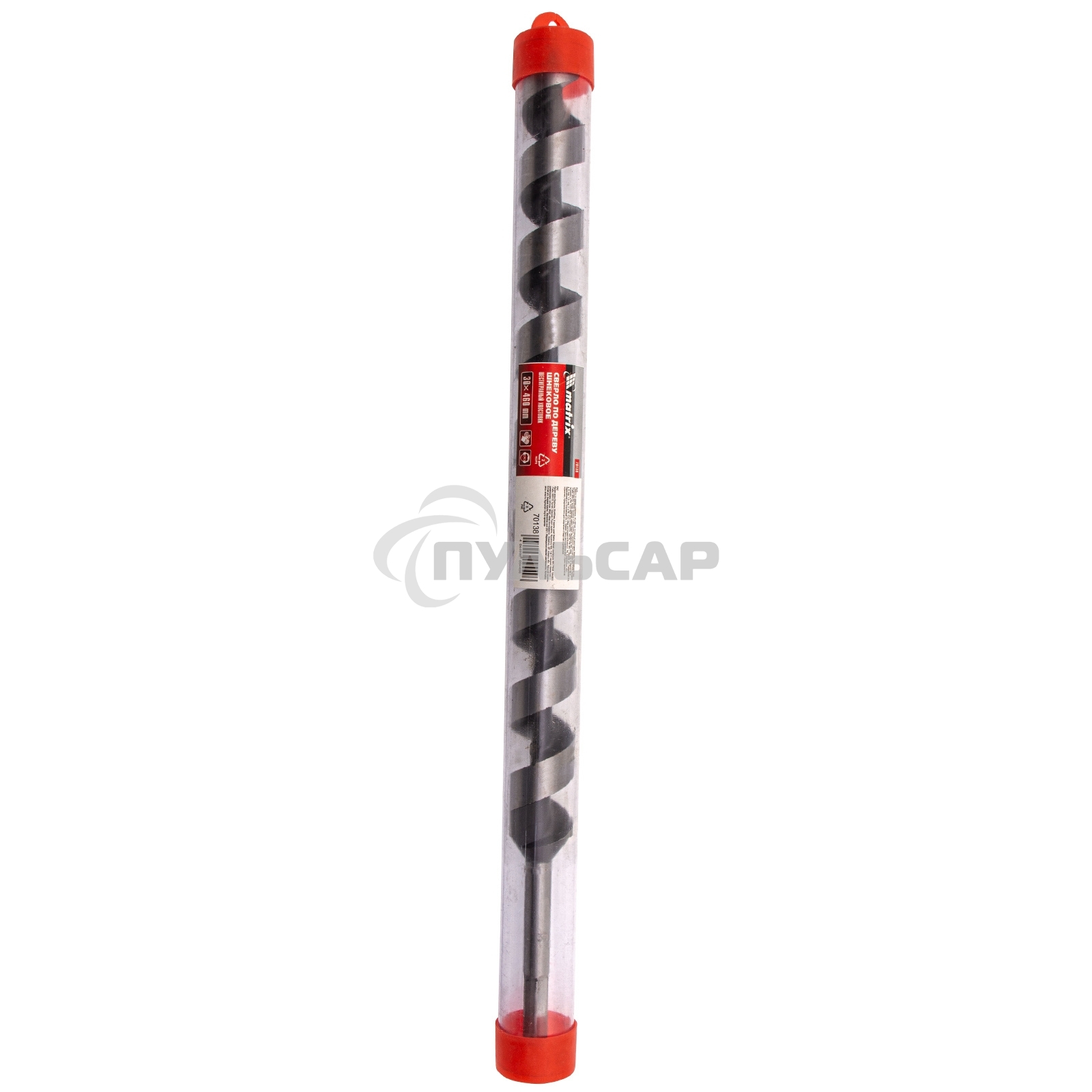 Сверло Matrix по дереву шнековое, 30x460 мм, 6-гранный хвостовик