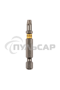 Набор бит TORX 25х50, сталь S2, шестигранный профиль, 10 шт. Denzel