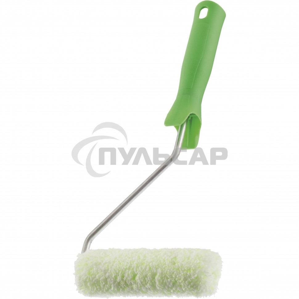 Мини-валик в сборе Работы с древесиной,110 мм,ворс 12мм,D 16 мм,D ручки 6мм,микроволокно Сибртех