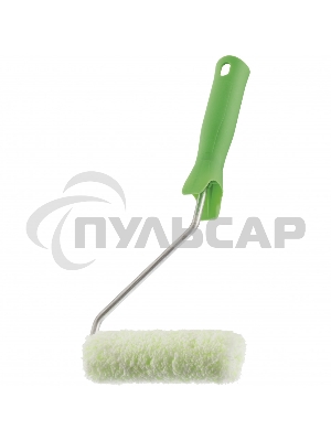 Мини-валик в сборе Работы с древесиной,110 мм,ворс 12мм,D 16 мм,D ручки 6мм,микроволокно Сибртех