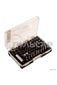 Набор бит Matrix с магнитным держателем, CrV, 61шт