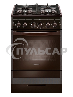 Плита комбинированная Gefest ПГЭ 5502-02 0045 коричневый, конфорок 4 газовых, духовка 55 л, 50 см x 85 см x 58.5 см