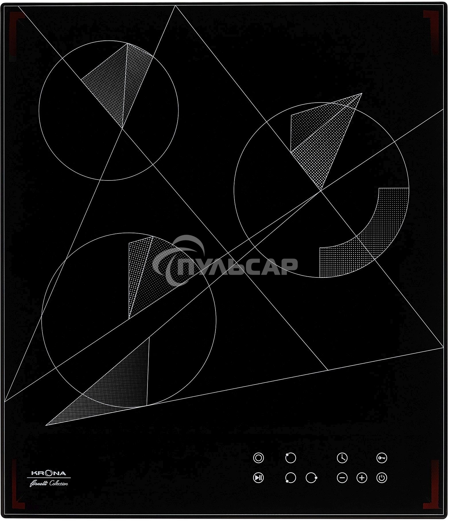 Варочная панель электрическая Krona FIDATO 45 BL