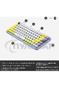 Клавиатура беспроводная Logitech Keyboard POP KEYS DAYDREAM_MINT