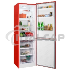 Холодильник Nordfrost NRB 162NF R красный двухкамерный 205/105 л морозилка снизу