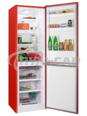 Холодильник Nordfrost NRB 162NF R красный двухкамерный 205/105 л морозилка снизу