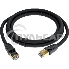 Патч-корд GCR PROF прямой 7.5m, FTP медь кат.6, позолоч. контакты и коннектор, 25 AWG, Deluxe ethernet high speed 10 Gbит/с, RJ45, T568B, GCR-52548