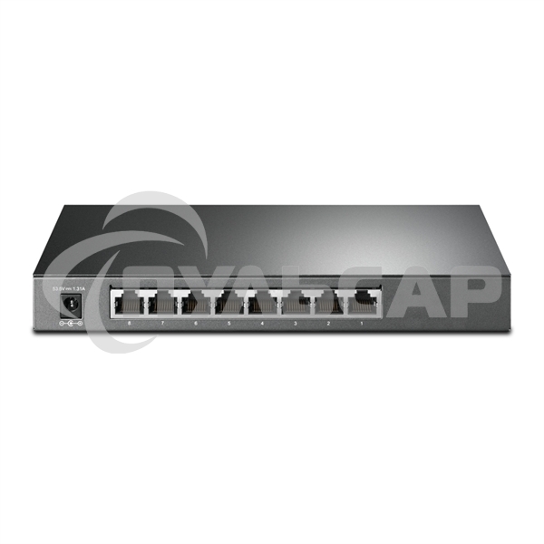 Коммутатор TP-Link JetStream 8-Port Gigabit Smart Switch with 4-Port PoE+, 4× Gigabit PoE+ Ports, 802.3at/af, 62 W PoE Power, Desktop Steel CaseIntegration with Omada SDN Controller, 802.1Q VLAN, STP/RSTP/MSTP, IGMP Snooping, 802.1p/DSCP QoS, ACL, 802.1x,