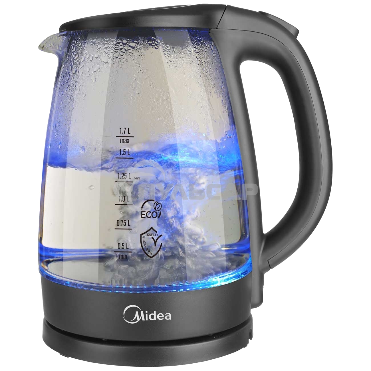 Чайник электрический Midea МК-8015, 2200Вт, черный