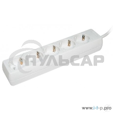 Удлинитель 5х5м с заземл. 16А IP20 У05 2P+PE ИЭК WYP10-16-05-05-Z-N