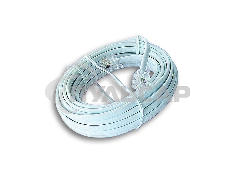 Кабель.телефонный аппарат-розетка 3 м