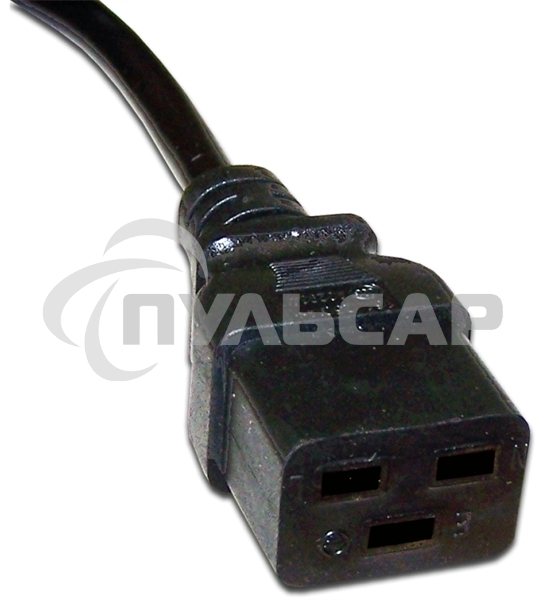 Шнур питания Lanmaster C19-C20, 3х1.5, 220В, 16А, черный, 5 метров