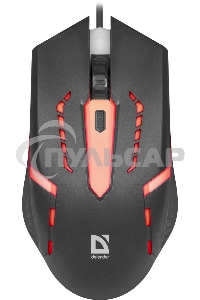 Мышь проводная Defender Hit MB-601 черный, 1200 dpi, USB, кнопки - 4
