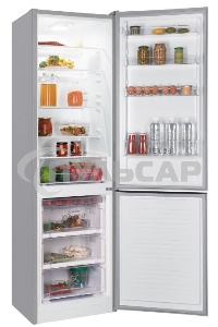 Холодильник Nordfrost NRB 162NF X нержавеющая сталь двухкамерный 205/105 л морозилка снизу