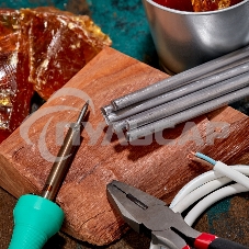 Припой пруток ПОС-90, Ø8мм, длина 400мм, ГОСТ 21931-76, олово 90%, свинец 10% (упак. 5 кг) Rexant