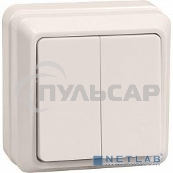 Выключатель Iek EVO20-K33-10-DC ВС20-2-0-ОКм 2кл 10А откр.уст. ОКТАВА (кремовый)