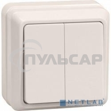 Выключатель Iek EVO20-K33-10-DC ВС20-2-0-ОКм 2кл 10А откр.уст. ОКТАВА (кремовый)