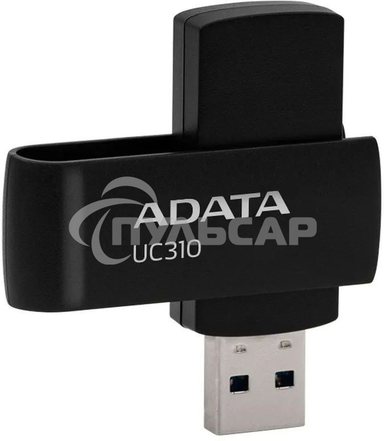 Флешка USB ADATA UC310 (UC310-64G-RBK), 64 Gb, USB 3.2, R/W 100/30, черный