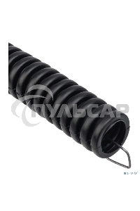 Труба гофрированная из ПНД, с зондом, черная, Ø25 мм (бухта 25 м/уп.) Rexant