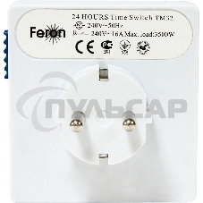 Розетка с таймером Feron (суточная) 3500W/16A 230V, 61923(TM32)