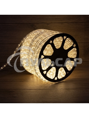 Дюралайт Neon-night LED, эффект мерцания (2W) - теплый белый, 36 LED/м, бухта 100м