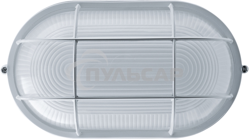 Светильник Navigator ЛОН NBL-O2-100-E27/WH 1х100Вт E27 IP54 (аналог НПБ 1202 бел. овал с решеткой 100Вт)