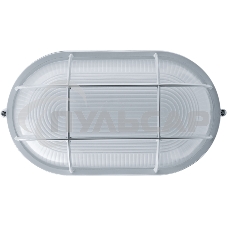 Светильник Navigator ЛОН NBL-O2-100-E27/WH 1х100Вт E27 IP54 (аналог НПБ 1202 бел. овал с решеткой 100Вт)