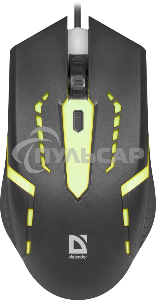 Мышь проводная Defender Hit MB-601 черный, 1200 dpi, USB, кнопки - 4