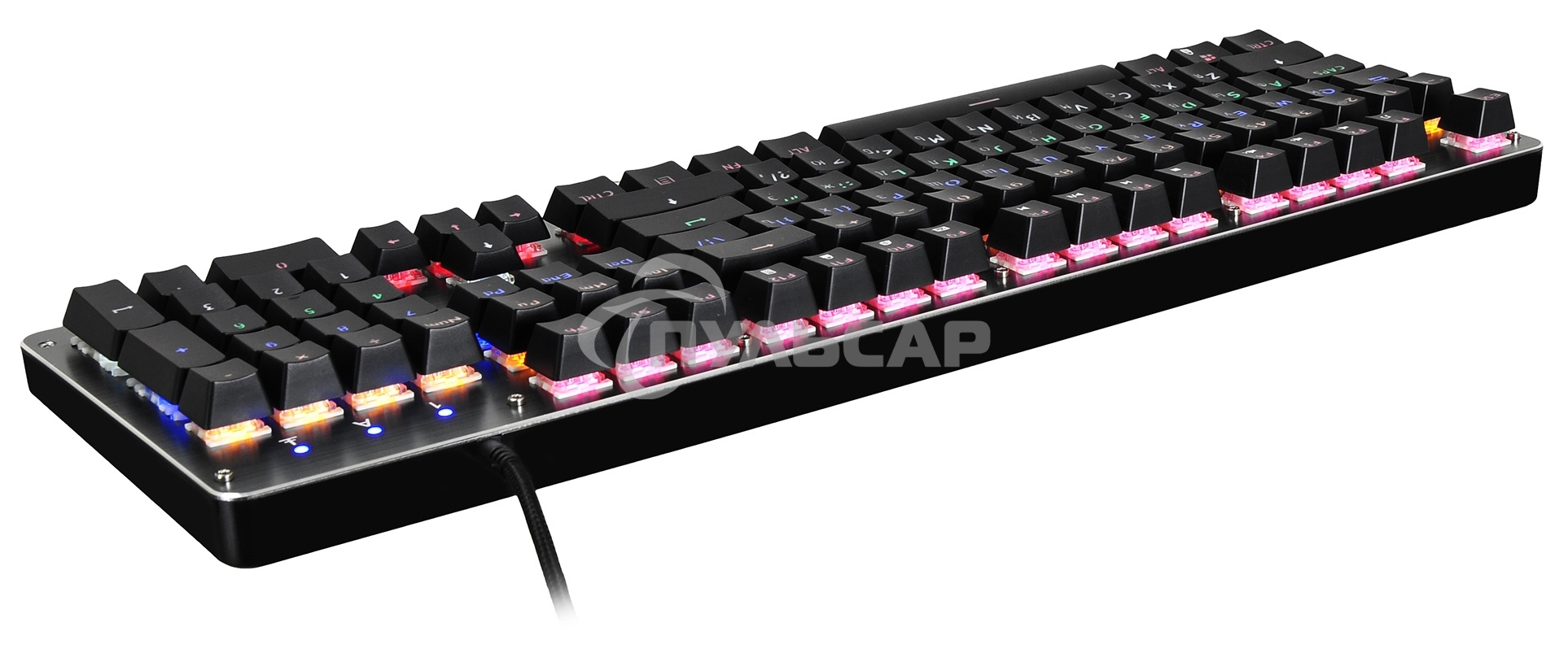 Клавиатура проводная Oklick 970G DARK KNIGHT механическая черный USB Gamer LED