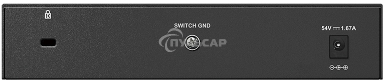 Коммутатор Unmanaged Switch with 8 10/100/1000Base-T ports (4 PoE ports 802.3af/802.3at (30 W), PoE Budget 68).8K Mac address, Auto-sensing, 802.3x Flow Control, Stand-alone, Auto MDI/MDI-X for each port, D-link Green technology, Metal case.Manual + Exter