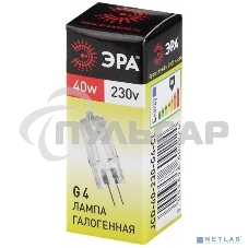 Лампа галогенная ЭРА G4-JCD-40W-230V-Cl(100/1000)