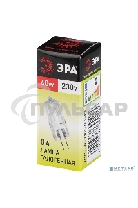 Лампа галогенная ЭРА G4-JCD-40W-230V-Cl(100/1000)
