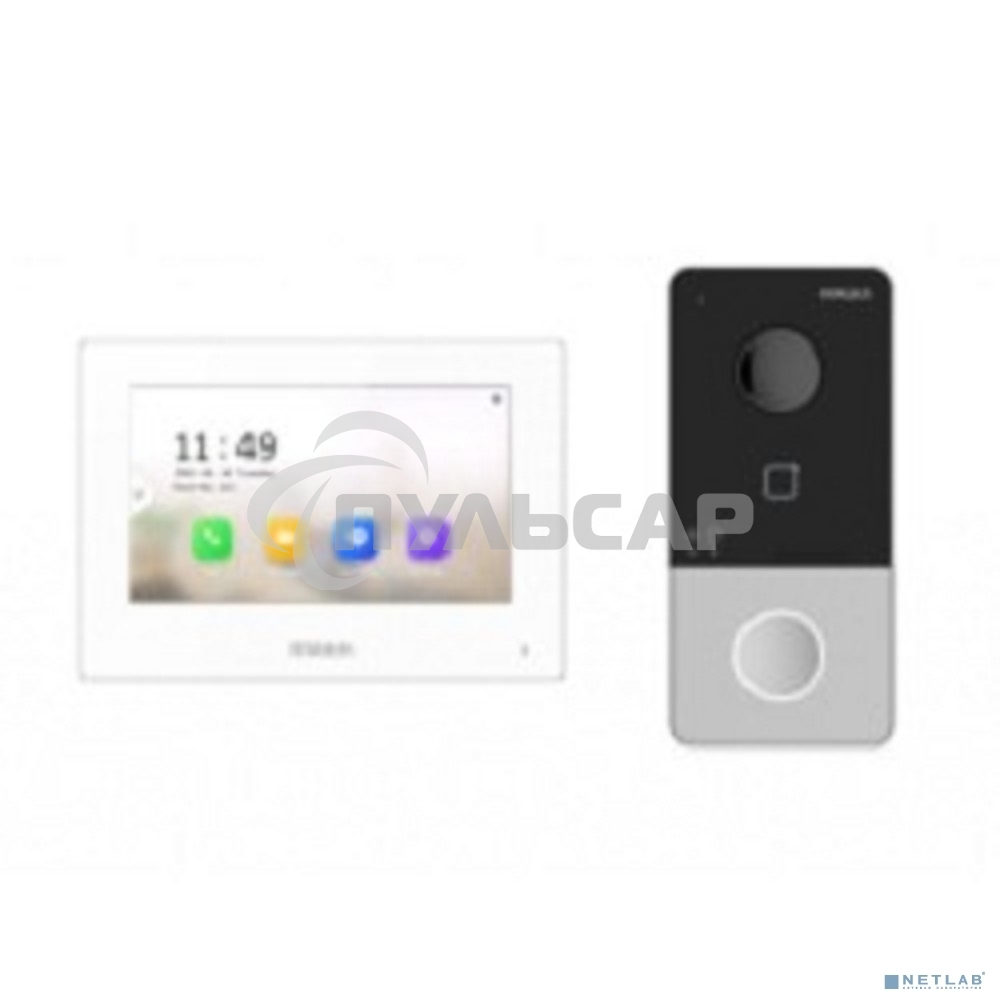 Комплект IP-видеодомофона HiWatch DS-D100IKWF(B)