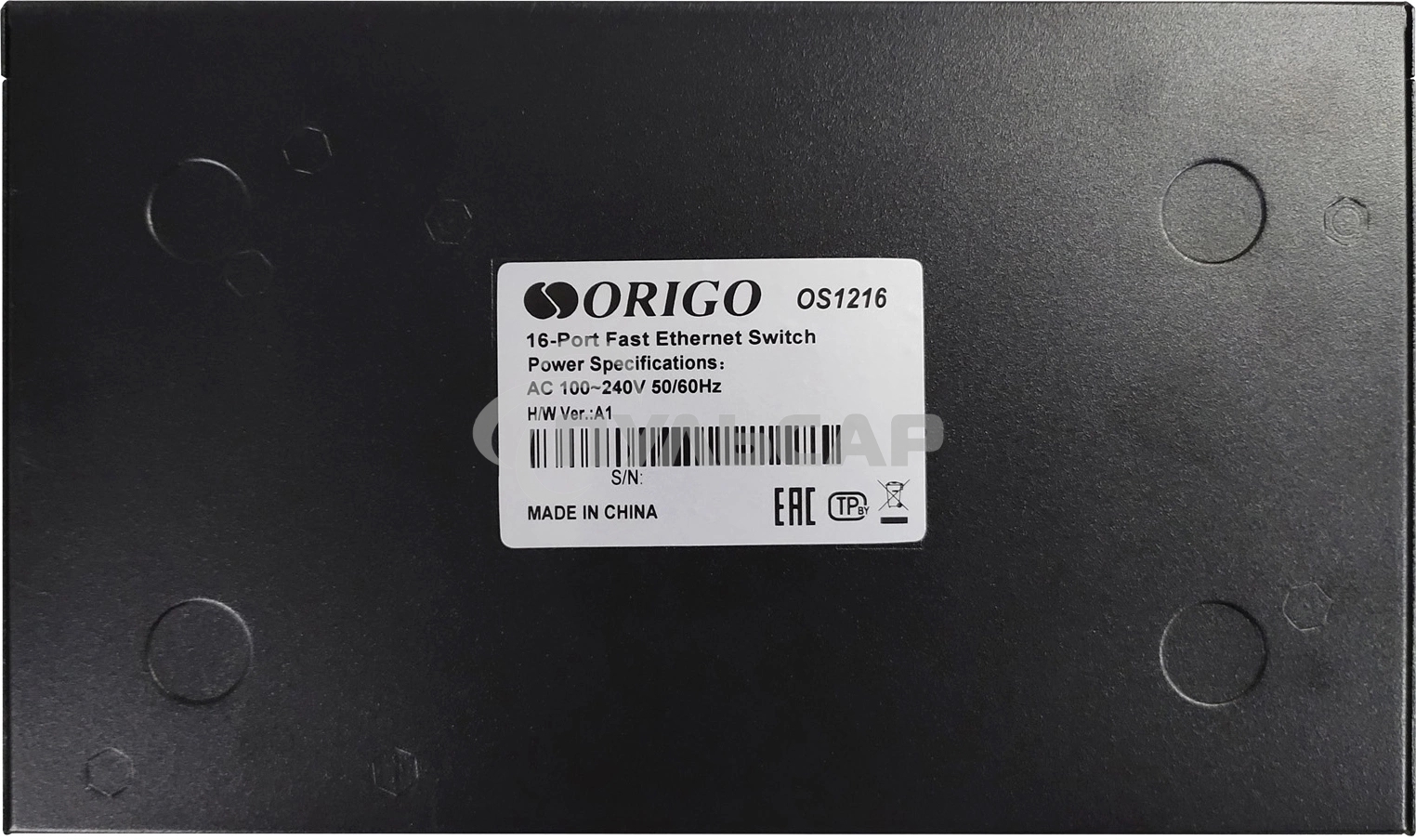 Неуправляемый коммутатор ORIGO OS1216/A1A 16x100Base-TX, корпус металл