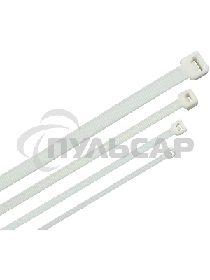 Стяжка пластиковая ITK HKW-W48-L250 250x4.8мм (упак:100шт) полиамид внешний (-25/+75) белый