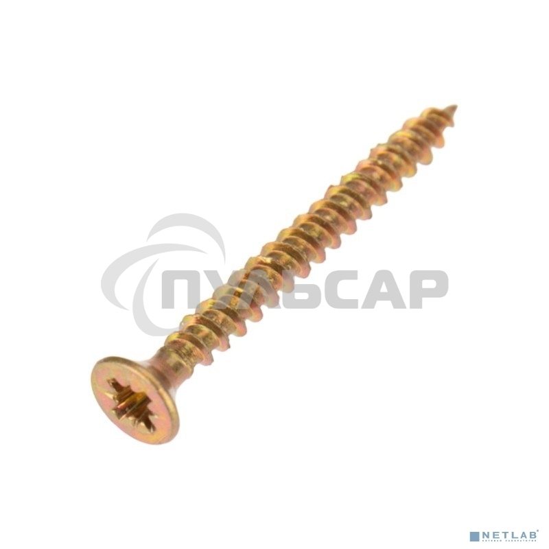 Саморез универсальный KRANZ 3х30, желтый цинк, пакет (20шт.)