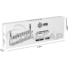 Кабель-канал Cactus CS-CM-700-2BK для столов 72.8x13.5x34.2см черный