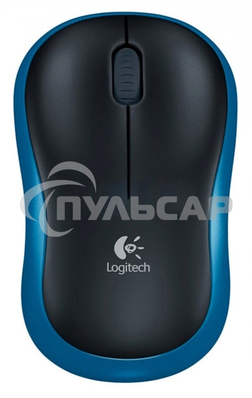 Мышь беспроводная Logitech M185 синий, 1000 dpi, радиоканал, USB, кнопки - 3