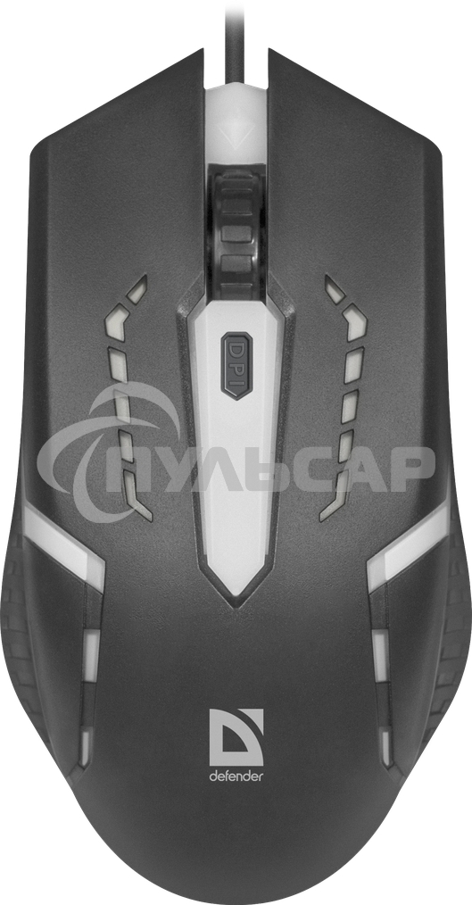 Мышь проводная Defender Hit MB-601 черный, 1200 dpi, USB, кнопки - 4