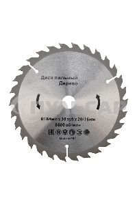 Диск пильный 184 мм х 30 зуб х 20/16 мм Kranz