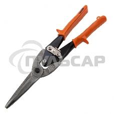 Ножницы по металлу, удлиненные, 290 мм, пряморежущие, обрезиненные рукоятки Sparta