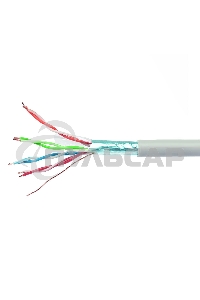 Кабель Cablexpert (RU) FTP indoor 4x2x0.51, медный, кат.5e, однож., 100м, box, серый