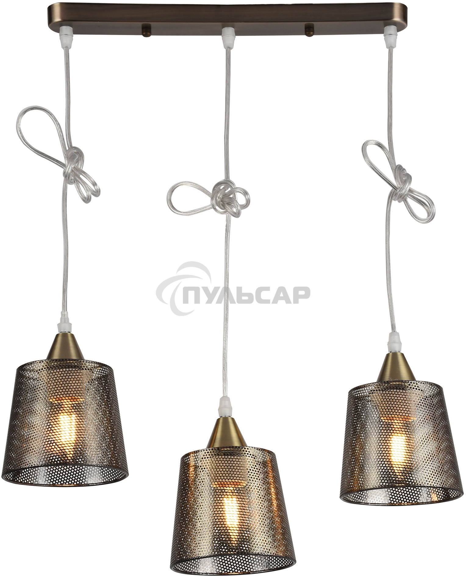 Светильник Hiper Wink H229-3 подвес. цв.св.:белый бронзовый