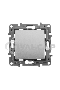 Выключатель 672414 Legrand Выключатель без фиксации (кнопка) с Н.О./Н.З. контактом - Etika Plus - 6 A - 250 В - алюминий