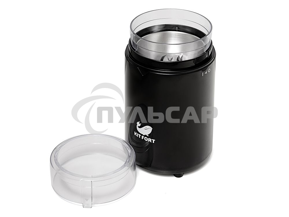 Кофемолка Kitfort КТ-1314 Напряжение: 220 - 230 В, 50/60 Гц.Мощность: 150 Вт.Вместимость: 60 г зерен.