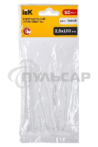 Хомут Iek UHH20-D025-100-050 2,5х100мм нейлон (50 шт)