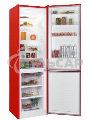 Холодильник Nordfrost NRB 164NF R красный двухкамерный 238/105 л морозилка снизу
