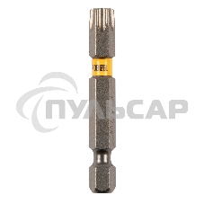 Набор бит TORX 40х50, сталь S2, шестигранный профиль, 10 шт. Denzel